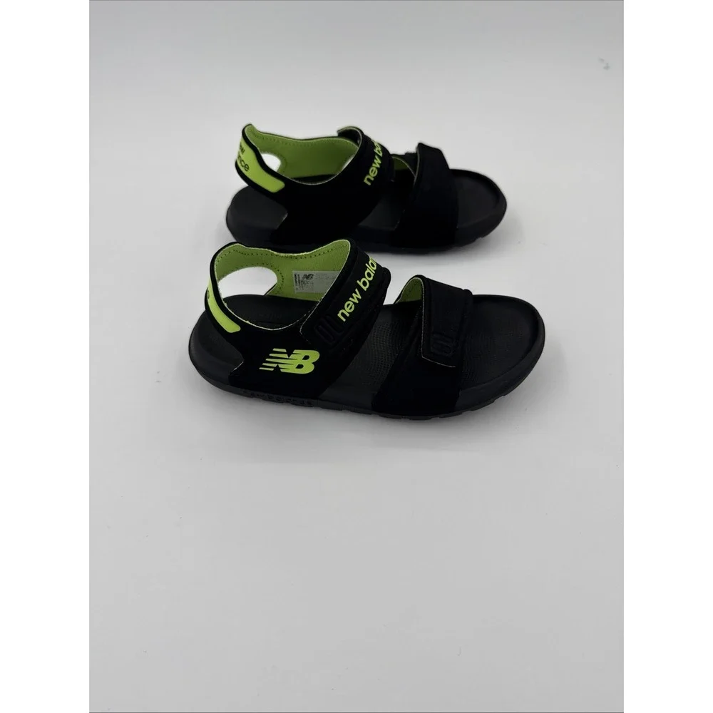 New Balance Little Kids Size 11 Sport Sandal Black Volt
